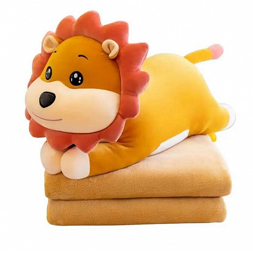 Lion with blanket ( Blanket size 100cmx170cm )